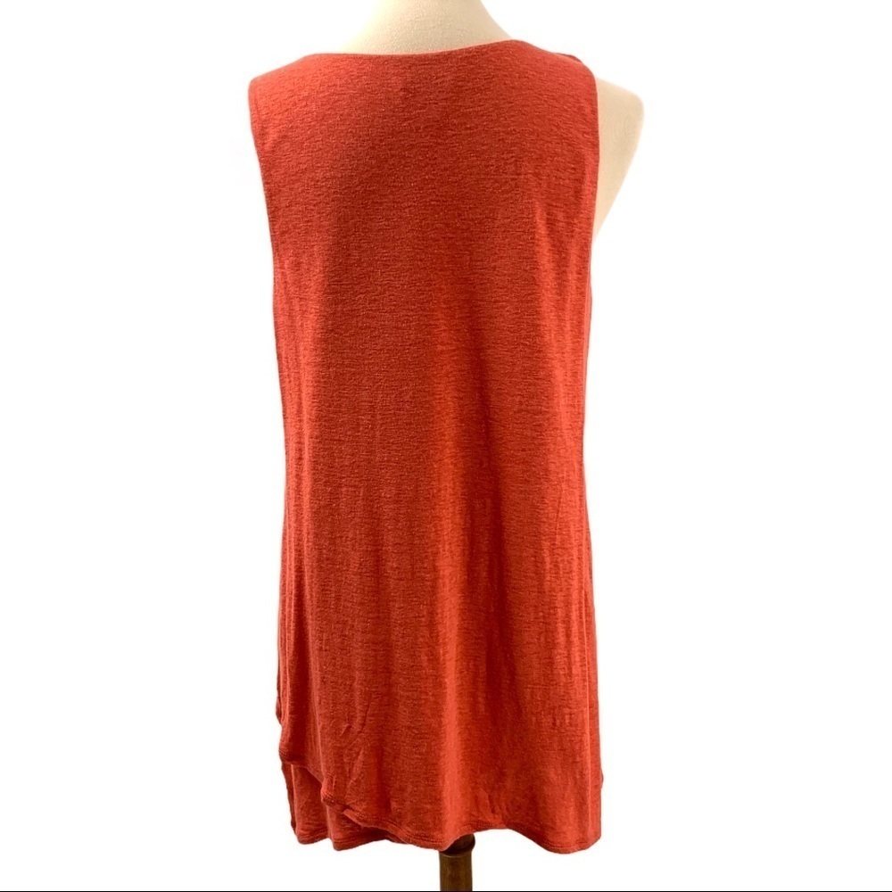 J. Jill Linen Blend Asymmetrical Lagenlook Tunic Top Women Large - Picture 5 of 9